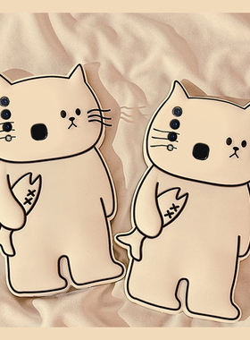 适用vivou3手机壳y5s白色y9s立体y3线条u3x小猫z5卡通y7s小鱼z6趣味z5x创意z3i硅胶nex3s软壳vivo手机套女生