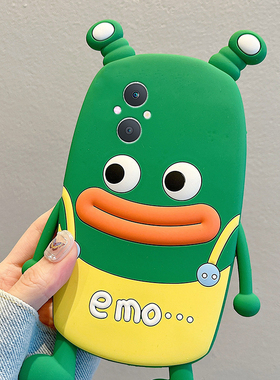 适用oppoa5手机壳a5pro卡通a97立体a3活力版a93s青蛙a91香肠嘴a56搞怪a72趣味a58丑萌a11x绿色a2硅胶oppo软壳