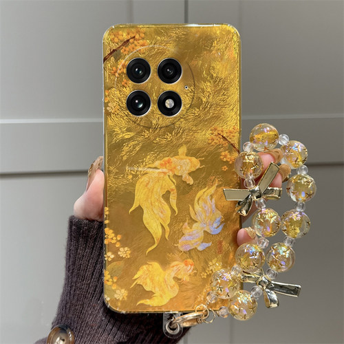 手机壳新年蛇年本命年中国风金色锦鲤带手链