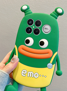 适用小米红米k90手机壳k90promax卡通k90pro立体por青蛙香肠嘴搞怪趣味redmik丑萌绿色新款超火防摔硅胶软壳p