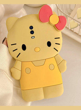 立体黄色kt猫适用oppor15x手机壳r17pro卡通r15可爱r11splus凯蒂猫r9splus带r11挂链k1趣味r9s硅胶oppo女0pp0