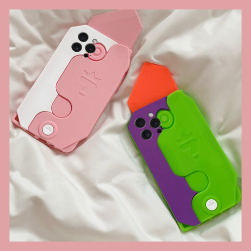 ins风适用苹果16e手机壳iPhone15promax立体14萝卜刀13个性11创意12趣味8plus新款7p情侣6s硅胶xsmax八8七x软