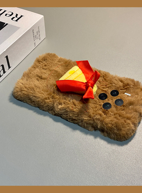 ins风红色蝴蝶结适用vivox300pro手机壳x200ultra秋冬x100spro毛绒x90立体x9plus带x21i挂链x60冬天vivo/vovo