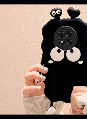 适用oppoa6pro手机壳a6max立体a6gt爱心a6煤球a6i可爱por卡通0pp0趣味黑色搞怪创意新款超火全包防摔硅胶软壳