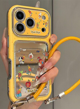 恐龙星星人卡包适用小米红米k80手机壳note13pro卡通noto12turbo可爱turbo4por镜面k70带k60挂绳redmik仿皮女