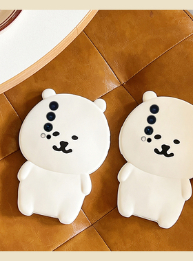 适用vivoiqooneo10pro+手机壳iqooneo9卡通8立体7se白色5s自嘲熊3带挂绳6可爱855趣味8se呆萌十vivo硅胶软壳p