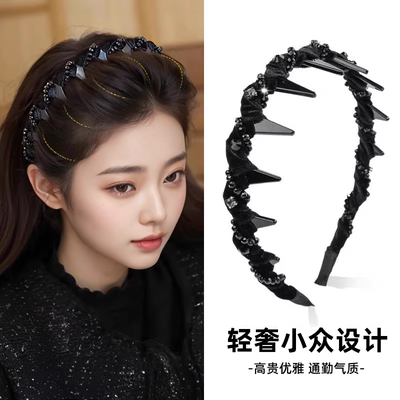 路易斯巴黎王妃发箍女2025新款日常外戴夏天高颅顶头箍显脸小头饰