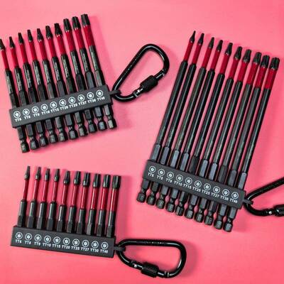 10件套梅英花带孔批头 10mm 6寸长电动螺装丝批头登IRONMAN山扣套