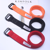 青年帆布腰带男女士皮带 学生双环扣 带韩版 情侣款 ins风潮休闲裤