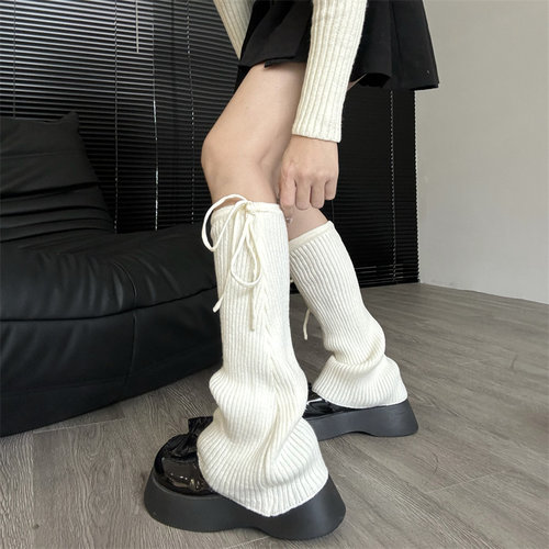 绑带袜套美腿塑性显瘦针织腿套
