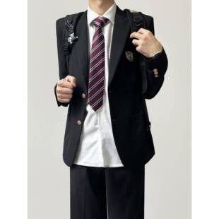 木村叔dk日系西服男学生青少年学院风春秋原创校供感西装制服套装