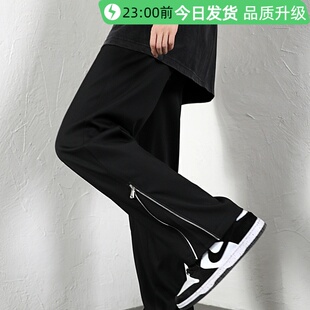 工装裤子男加长版高个子秋季款2026西裤直筒垂感微喇拖地休闲裤