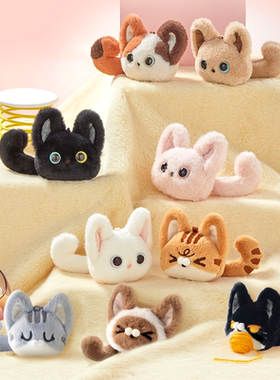 SOFDOLL猫猫头毛绒挂件玩偶包黑猫橘猫三花猫挂饰生日礼物设绘人