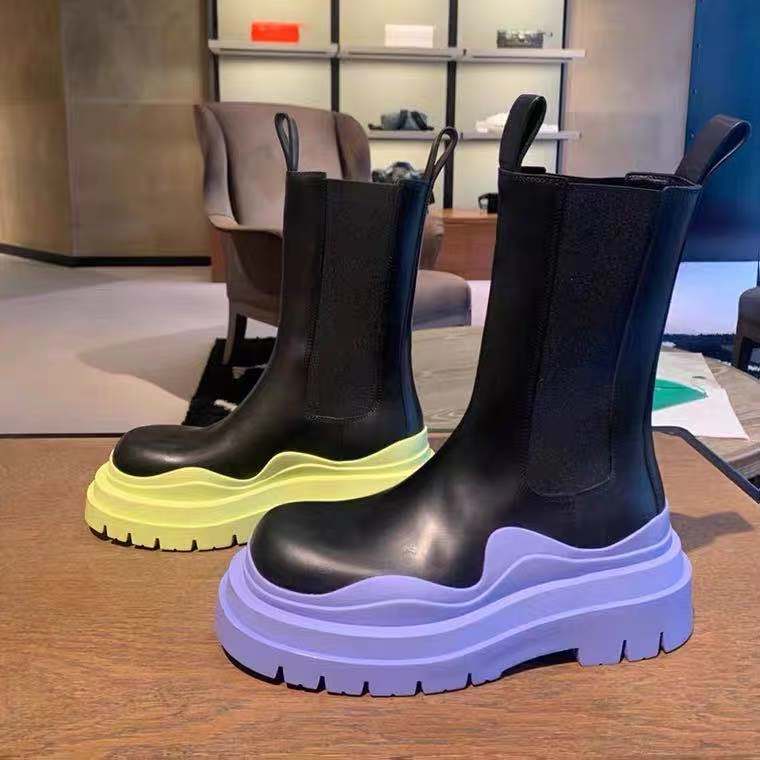 Women Chunky Heel Ankle Boots Woman Shoes Autumn Brand Desig