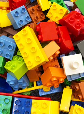 Colorful DIY Building Blocks Big Size Brick Bulk Bricks Base