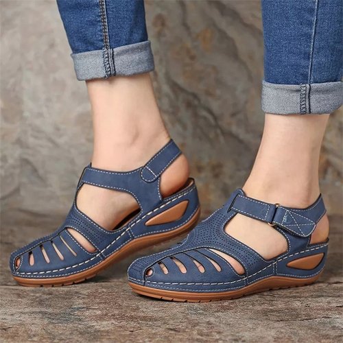 Women's Sandals Summer Ladies Girls Leather Vintage Sandals