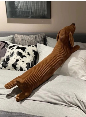 JOYLOVE 55~120cm Dachshund Dog Cushion Lovers Brown Cute Bri
