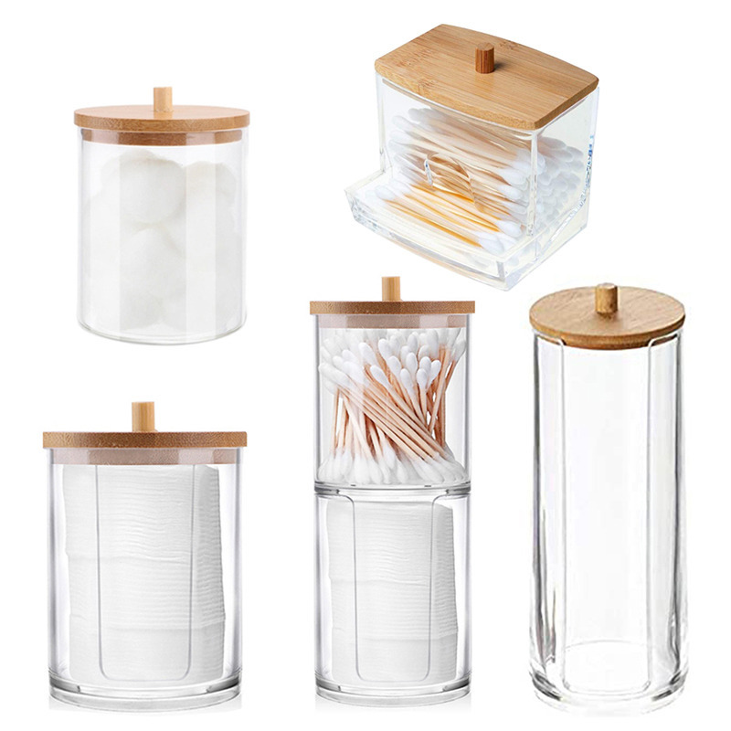 Makeup Cotton Pad Organizer Storage Box For Cotton Swabs Rod