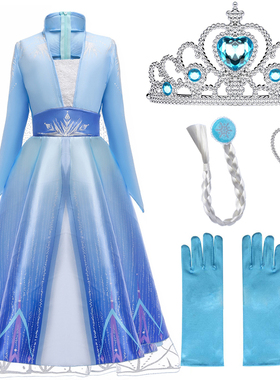 Elsa Dresses For Girls Princess Party Elsa Costume Snow Quee