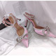 Rhinestones Style Women Glitter Pumps Runway Crystal Bowknot