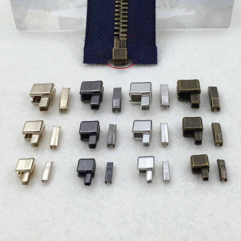 5 Sets/Lot Metal Repair Zipper Stopper Open End DIY Sewing Z