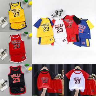 Boys Sports Basketball Clothes Suit Summer Children's Fashio