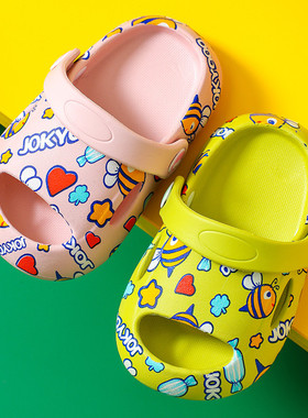 New Kids Slippers for Boys Girls Cartoon Shoes 1-6 Years Non