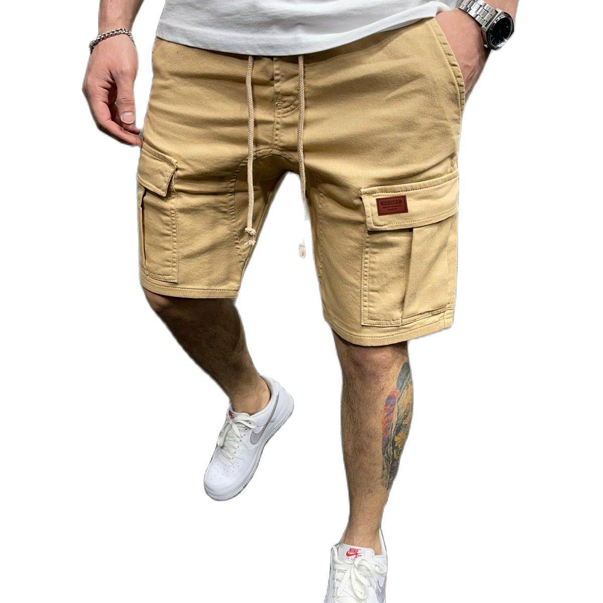 202 summer New Mens Shorts Fitness Cotton Casual Drawstring