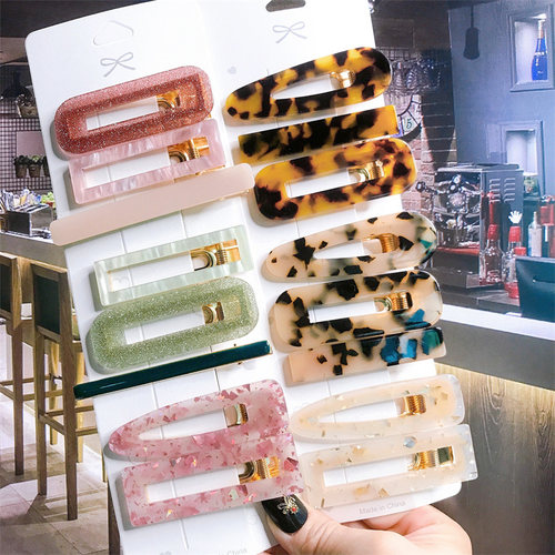 35 Styles 2/3pcs Hair Clip Set Acetate Hairpin Women Hair Ac