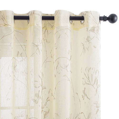 Topfinel  Sheer Curtains for Living Room Bedroom Kitchen Tul