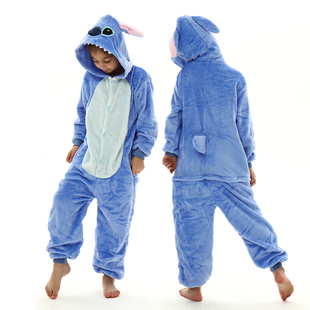 Flannel Unicorn Cartoon Pajama Kids Animal Onesie Winter One