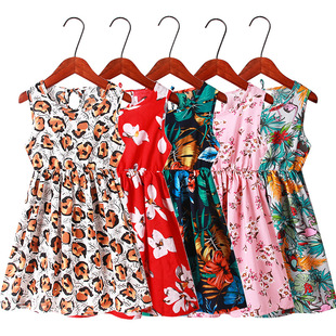 2022 Summer dress for Girls Mom Daughter Children's Beach Su