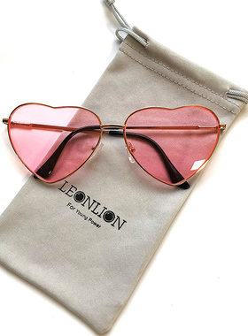 LeonLion 2021 Vintage Heart Sunglasses Women Brand Designer