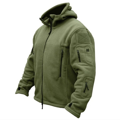 Men US Military Winter Thermal Fleece Tactical Jacket Outdoo