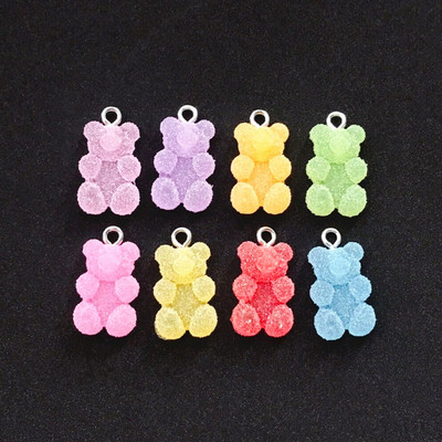 20pcs 17*11mm Multicolor Flatback Epoxy Resin Gummy Bear Can