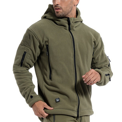 Men Winter Thermal Fleece US Military Tactical Jacket Outdoo