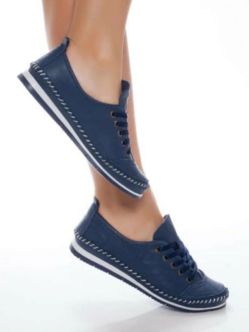 Genuine Leather Women's Loafers Shoes For 2021 Flat Summer A