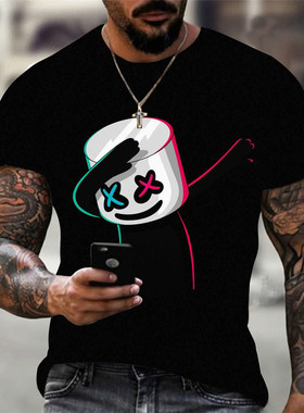 Funny Face Graphic T Shirt For Men Tee Camisetas Tops Ropa H