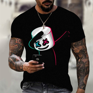 Funny Face Graphic T Shirt For Men Tee Camisetas Tops Ropa H