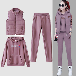 Women's 3 Piece Set Tracksuit Autumn Winter Sport Suit Hoodi