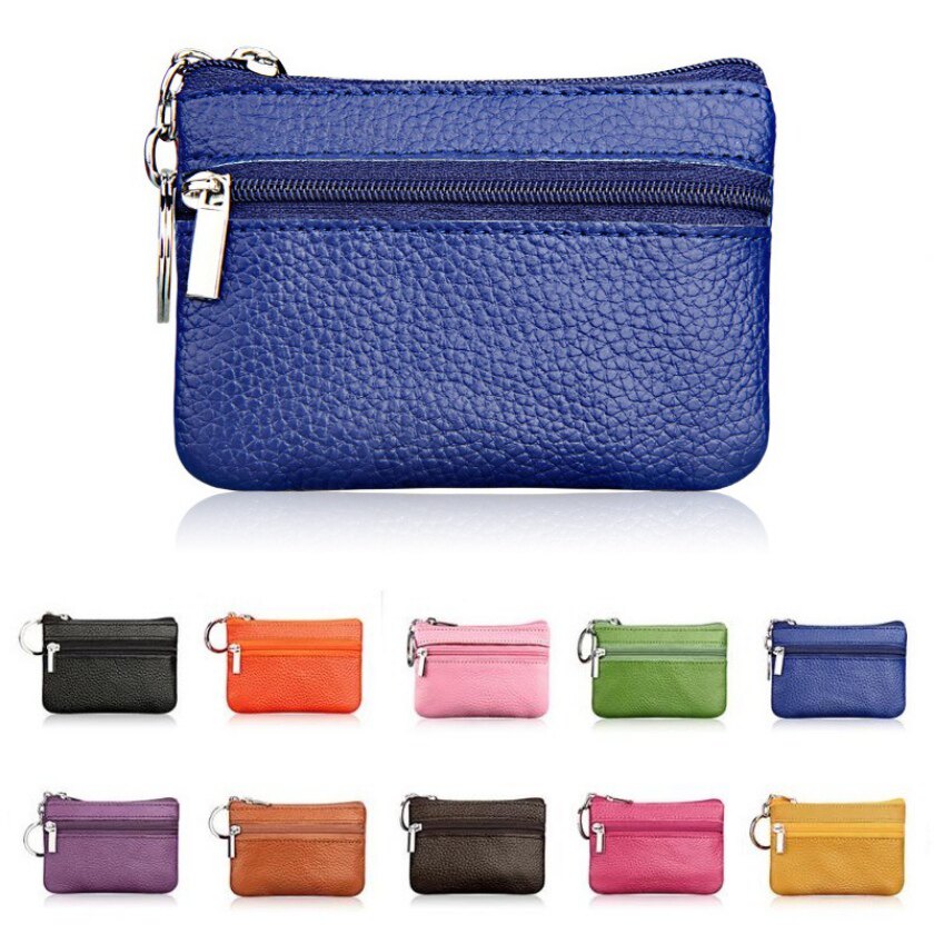 New Women Genuine Leather Coin Purse Female Wallets Women Zi
