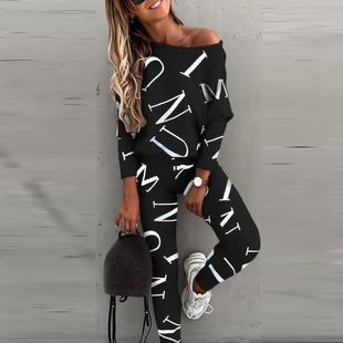 Casual Sporty tracksuit Women Matching Set Long Sleeve Fashi