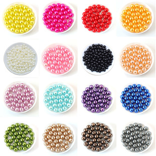 With Bead 400Pcs bag ABS Hole Imitation Pearl