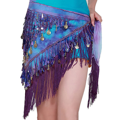 Belly Dance Clothing Accessories Tassel Wrap Stretchy Mesh B
