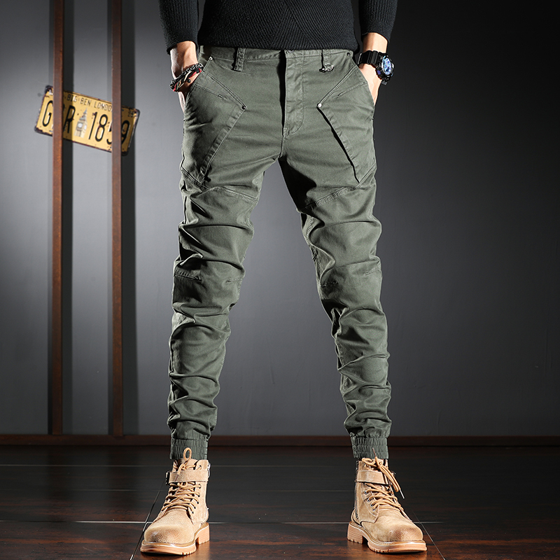 Newly Designer Fashion Men Jeans High Quality Spliced Patchw