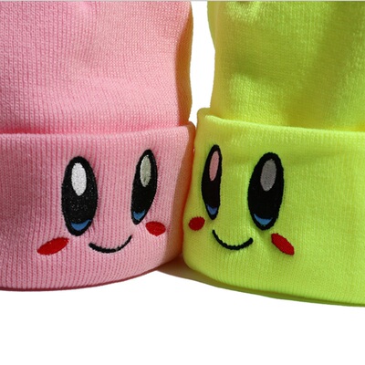 Eye Embroidery Elasticity Cartoons Beanie Winter Keep Warm G