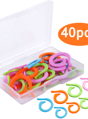 KAOBUY 40PCS Knitting Crochet Markers Large Stitch Needle Cl