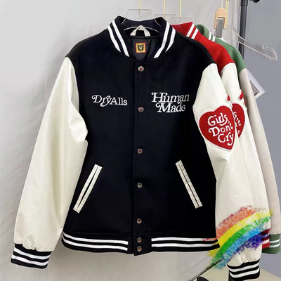 Human Made Girls Don’t Cry Varsity Baseball Jacket Men Wome