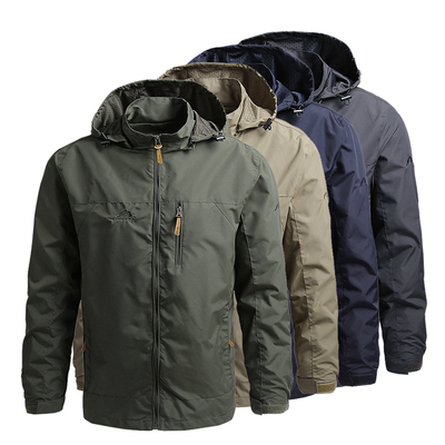 Men Windbreaker Military Field Jackets Outerwear Mens Winter