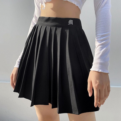 Muyogrt Women High Waist Pleated Skirt Sweet Cute Girls Danc